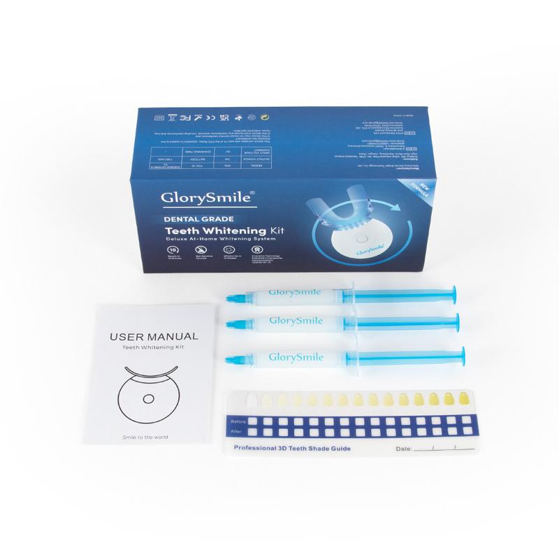 【GlorySmile】 Teeth Whitening Kits and LED Light w/22% Oral