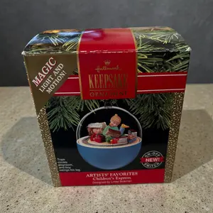 Children's Express 1990 Hallmark Light & Motion Keepsake Ornament