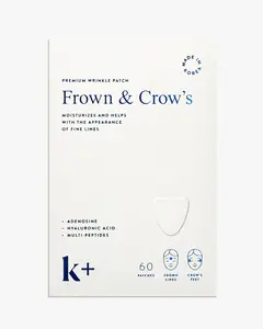 k+beauty Korean Wrinkle Patches for Frown Lines & Crow’s Feet | Overnight Peptide + Hyaluronic Acid Patch