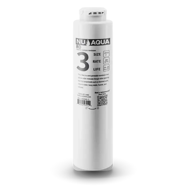 NU Aqua 800GPD RO Membrane Replacement - Tankless Reverse Osmosis Filter Stage 3