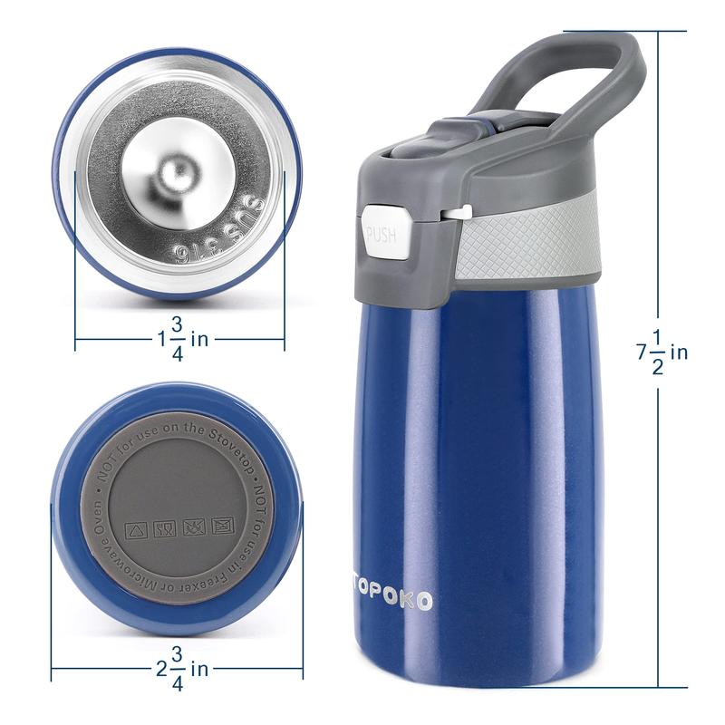 Keep Cold and Warm,Stainless Steel Kids Water Bottle Leak Proof BPA-Free Sports Bottle ,Thermoses ,universal bottlestraw Mug Tumbler