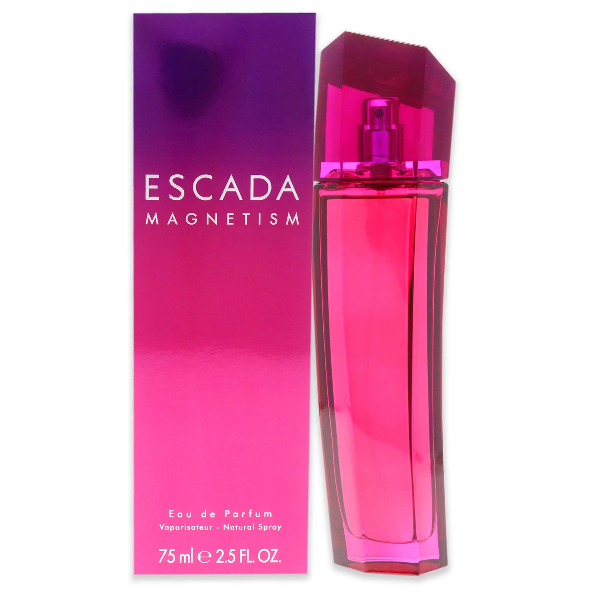 Escada Magnetism for Women - 2.5 oz EDP Spray, Floral Fruity Scent with Rose & Vanilla note, Long Lasting Perfume Vanilla Jasmine Coconut Perfume sweet note