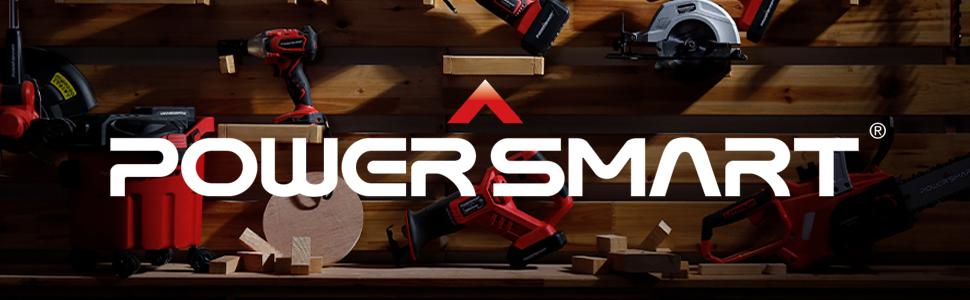 POWERSMART Cordless Reciprocating Saw with 20V 2.0Ah Battery and Charger for Wood, Metal PVC Cutting, Compact Design, High Performance, Tool-Free Adjustment, Quick Blade Change PS76415A