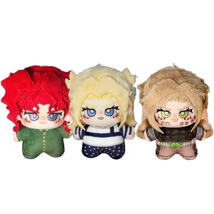 Golden Wind Anime Plush Doll – Johnny Joestar, Gyro Zeppeli & Kakyoin Noriaki Plush Toys, Keychain Figures, Perfect Gift for Fans