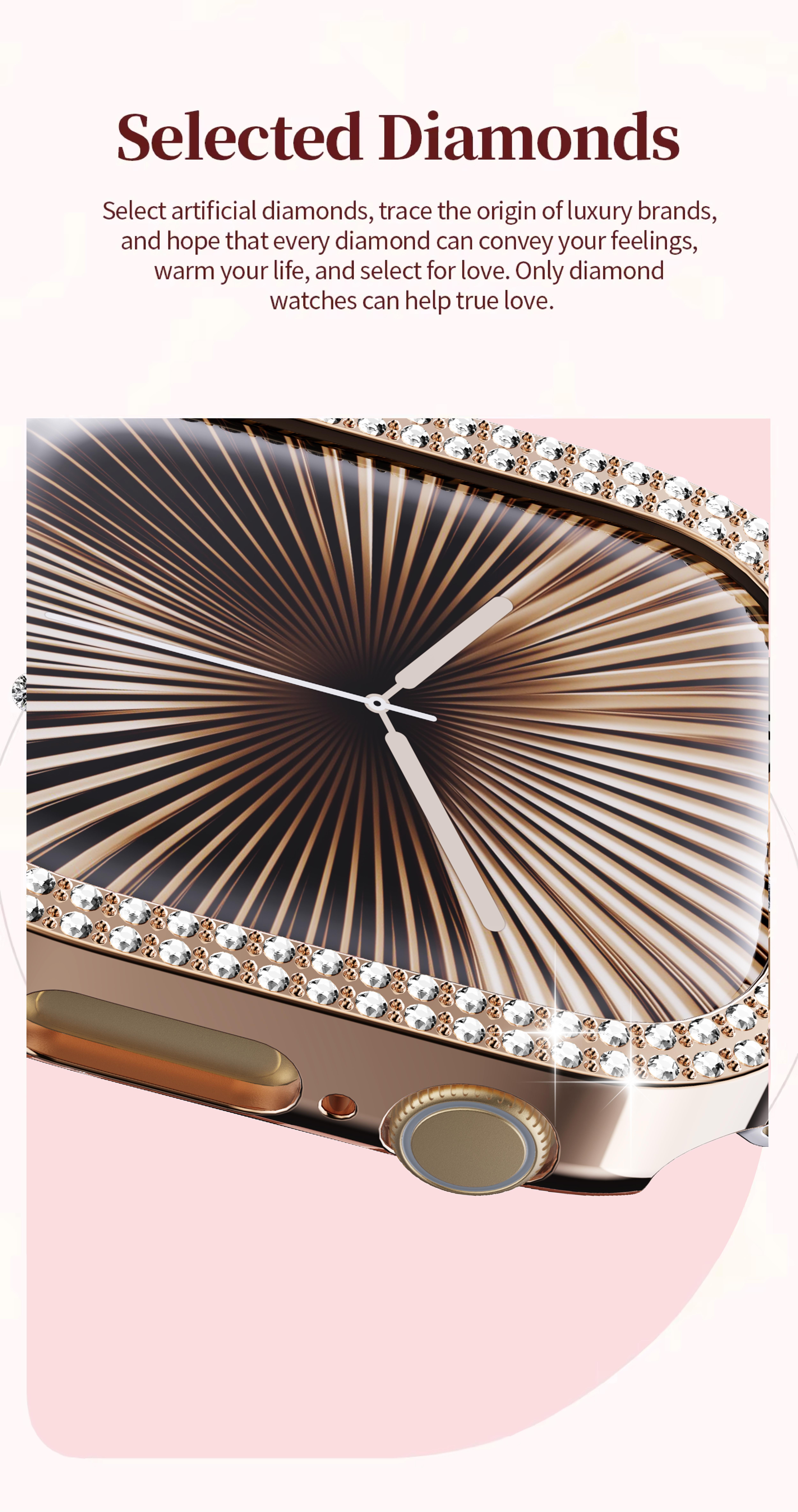 2026 Fashion Smart Watches for Women, Touch Screen Watch, Answer/Make Calls/100+ Sports Modes/Message Reminder, DIY Watch Dials, Wearable Devices, Smart Watches for iPhone/Andriod, Gift for Wife, Girl Friend