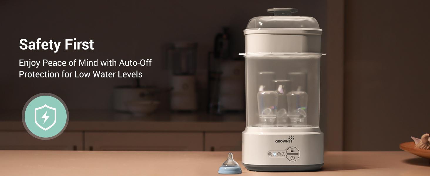 Grownsy Bottle Washer Pro, All-in-One Bottle Washer for Pump Parts,Baby Essentials,Toys, GROWNSY Bottle Sterilizer and Dryer