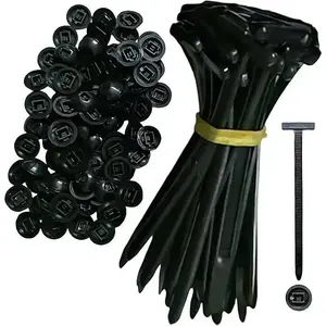 Heavy Duty Bundle: 100 Self-Locking Nylon Zip Ties - Essential Fastener for Car Fixes