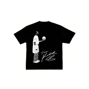 Kobe Inspired American Heavy Cotton Street Hip Hop Basketball Tee For Men And Women Novelty Graphic T Shirt funny tshirt Undershirts Tees Casual Streetwear Classic Plain Men's Women Cotton Moisture Wicking Short Sleeve Crew Neck rock merch
