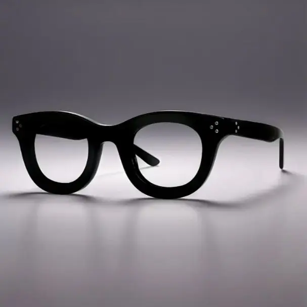 Classic Black Frame Eyewear - Stylish Square Design for Everyday Use