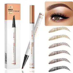 Micro-Fork Tip Eyebrow Pencil with Waterproof Long-Lasting Formula, Smooth Filling for Soft Natural Brows—Glow Beautifully This Christmas