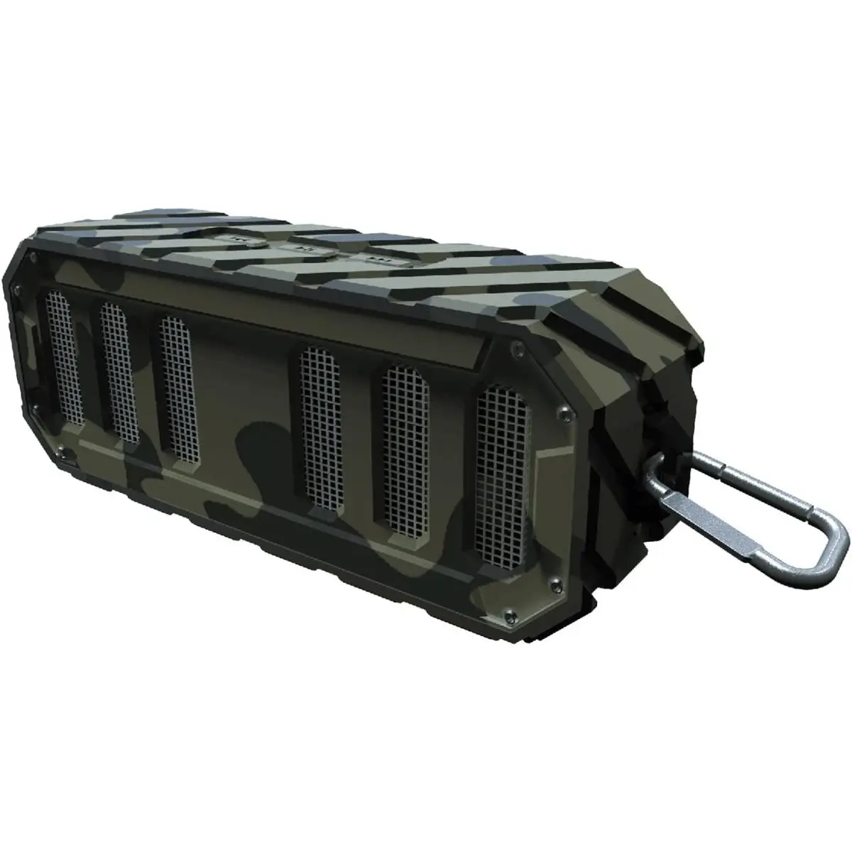 Tunes2Go Rugged Rocker Portable Bluetooth Speaker - Waterproof, Shockproof, Rechargeable Wireless Audio Device for Smartphones & Devices (Beach Camouflage) | Bluetooth Powered Waterproof Model