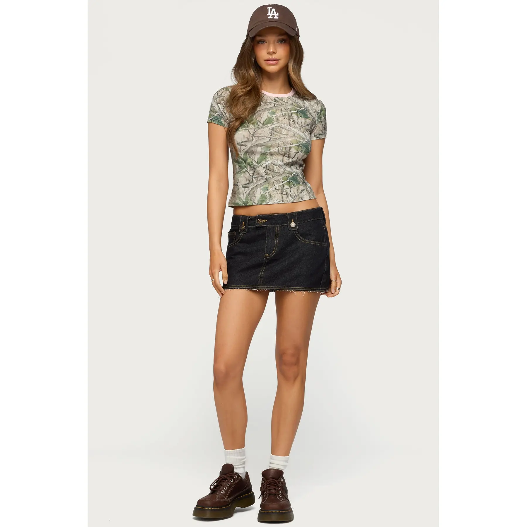 Noura Denim Mini Skirt