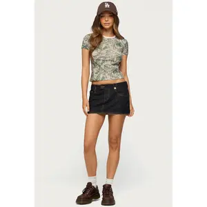 Noura Denim Mini Skirt