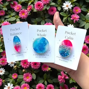 Pocket Gems – Meaningful Gift & Mini Keepsakes | Choose a Shape | Small Reminder Gift | Comfort Token | Handmade Resin Charm