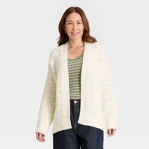 Women's Open Stitch Cozy Cardigan - Universal Thread