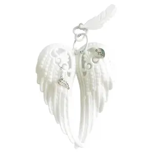 Artistic Plastic Wing Keychain with Detailed Textured Sturdy Decorations