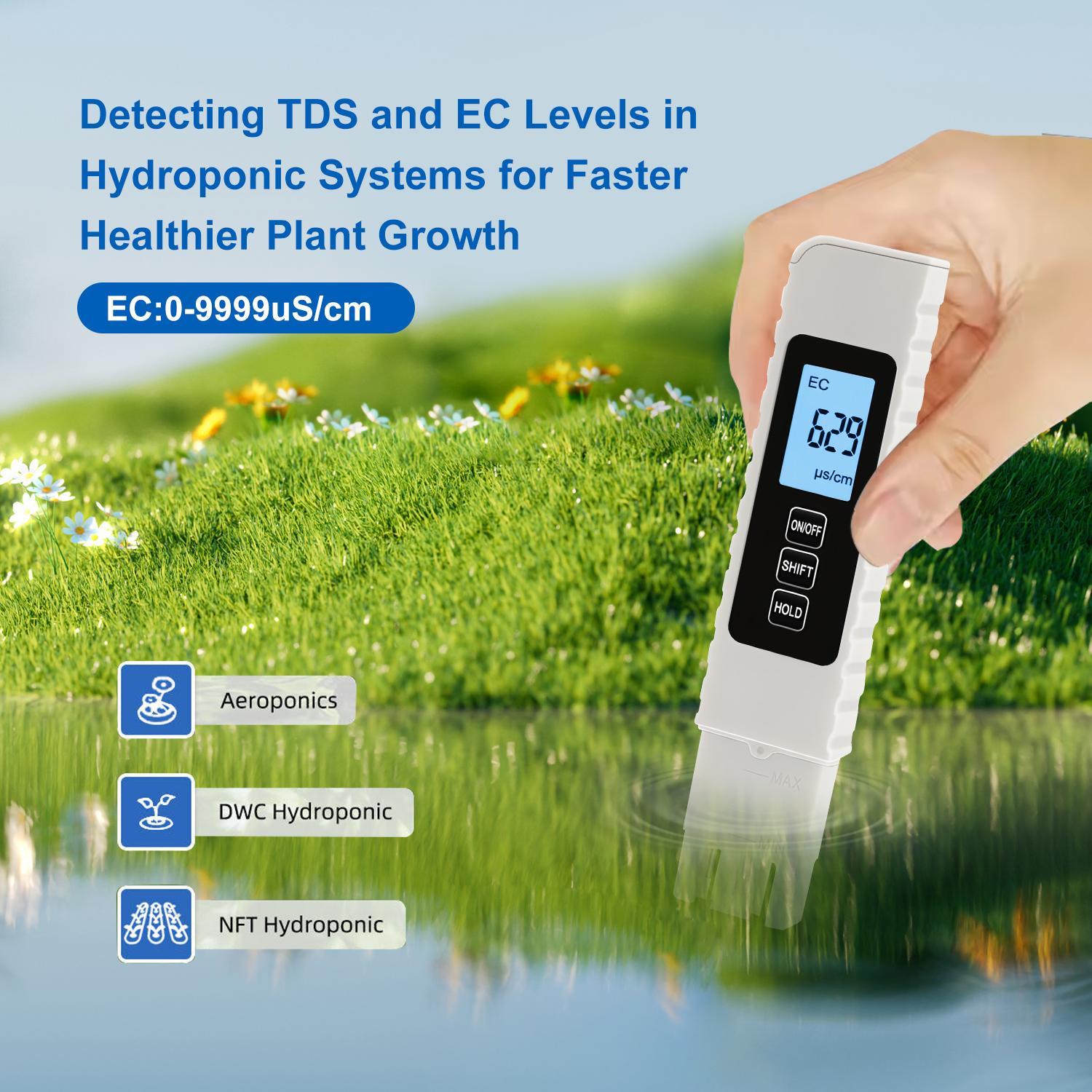 2026 4-in-1 Digital TDS Meter - TDS/EC/Temp(°C/°F) Water Tester | 0-9990ppm Range | For Drinking Water/RO/Aquarium/Pool