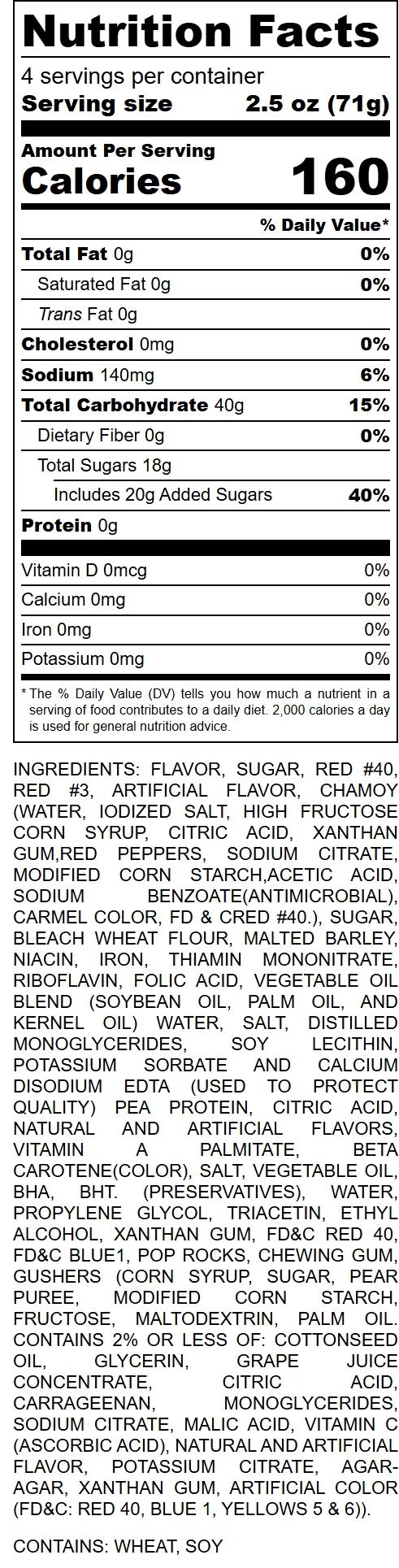 Gringas Custom Sweet/Sour Candy Jarsssss