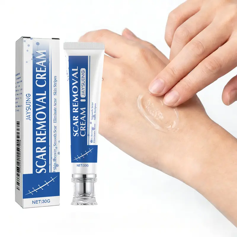 Advanced Silicone Scar Removal Cream for Burn and Acne Scar Reduce the Appearance of New and Old Scars Plant-Based Formula Silicone Scar Gel for Face and Body
