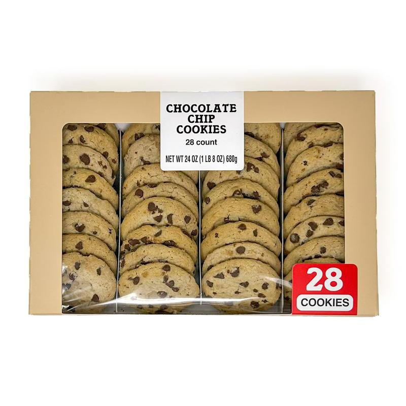 Little Dutch Boy Bakery Semi-Sweet Baked Soft Chocolate Chip Cookies, Family Size 28 Count, Ready to Serve 24 oz