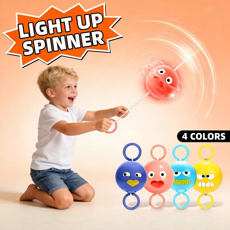 Luminous Whistling Flying Ball Tetherball Toy with 4 Unique Emojis Arm Coordination Exercise Stress Relief Small Toy for Children Battery Free Fun Spin Stretch Toy Luminous Whistling Flying Ball Tetherball Toy with 4 Unique Emojis Arm Coordination Exercise Stress Relief Small Toy for Children Battery Free Fun Spin Stretch Toy