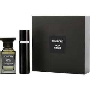 Tom Ford Oud Wood Set-Eau De Parfum Spray 1.7 Oz & Eau De Parfum Spray 0.33 Oz For Men Tom Ford Oud Wood Set-Eau De Parfum Spray 1.7 Oz & Eau De Parfum Spray 0.33 Oz For Men