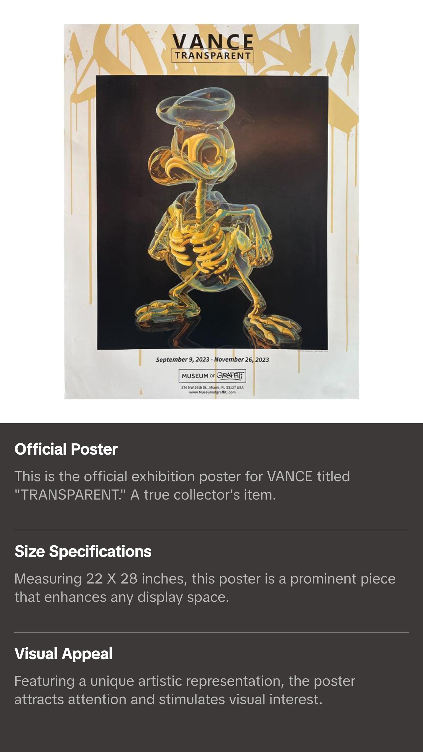 Vance Exhibition Poster