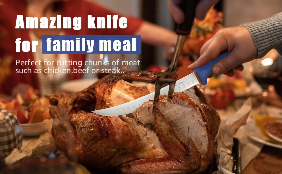 DRAGON RIOT Butcher Knife Set Trimming Set Kitchen Knife for Meat Great Christmas Gift