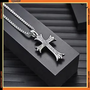 Personalized and fashionable necklace, men's light luxury titanium steel necklace