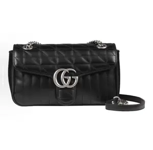 Pre-owned GUCCI ` Crossbody Bags GG Marmont Flap leather crossbody bag