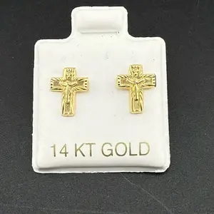 14k gold Jesus Christ Cross