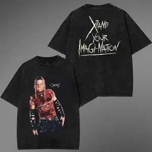 Vintage Jeff Hardy Shirt Wrestling Shirt W.W.E Fans W.W.E Tee Menswear Cotton Crewneck Premium American Made 100  Cotton