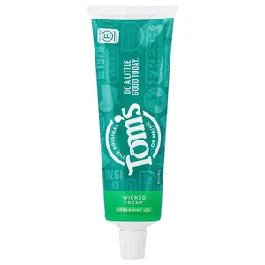 Tom's of Maine Wicked Fresh!® Anticavity Toothpaste With Fluoride, Spearmint Ice, 4 oz (113 g)