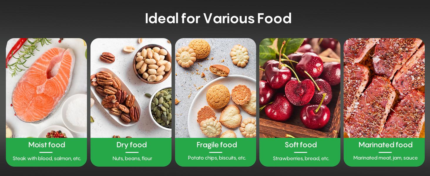 FRESKO AutoMax V6 Automatic Vacuum Sealer Machine, Double Heat Seal Food Saver with Built-in Cutter & Bag Storage, Includes Bags & Rolls