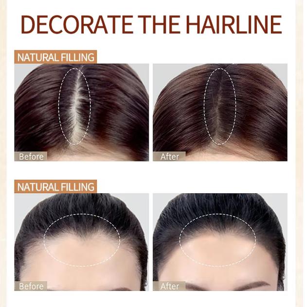 Hairline Powder Root Touch-Up – Instantly Covers Thinning Areas and Conceals Hair Loss, Creates a Natural, Fuller Hairline in Seconds