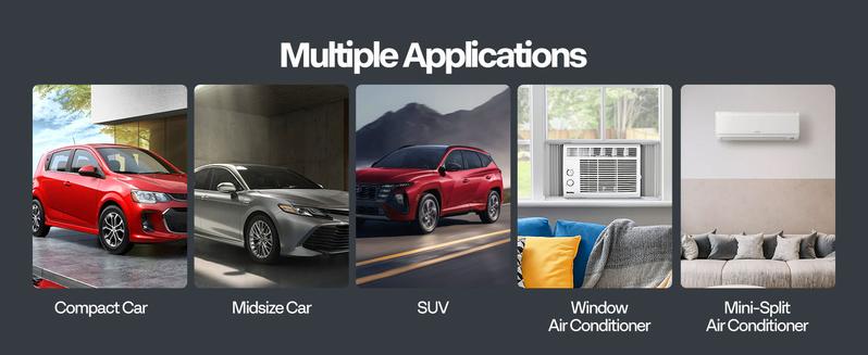 VIVOHOME Upgraded 4CFM 1/3 HP 1-Stage HVAC Vacuum Pump and 4 Way AC Manifold Gauge Set with Leak Detector, 5ft Hoses & Accessories for R134a R12 R22 R502 R410a Automotive Air Conditioner Maintenance