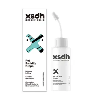 Dog Ear Infection Treatment - Yeast Infection Solution for Dogs, 99% Ear Mite Removal, Soothes Itching & Reduces Scratching, Pet Family Essential，Suitable for Cats and Dogs