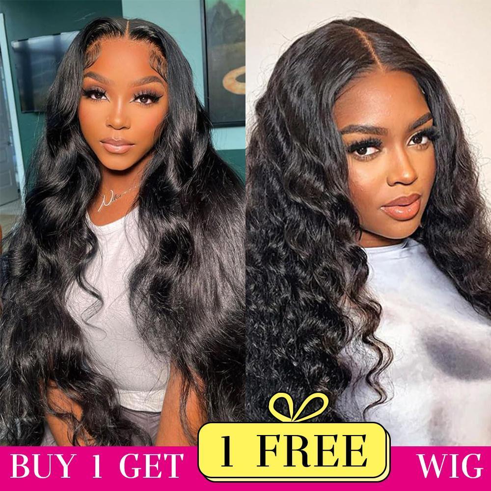 {Combo sale30''&30''} "buy 1 get 2 wig" 13x4 Lace Front Wigs Human Hair Transparent Lace FrontalHumanHair Wigs 180% Density for Woman