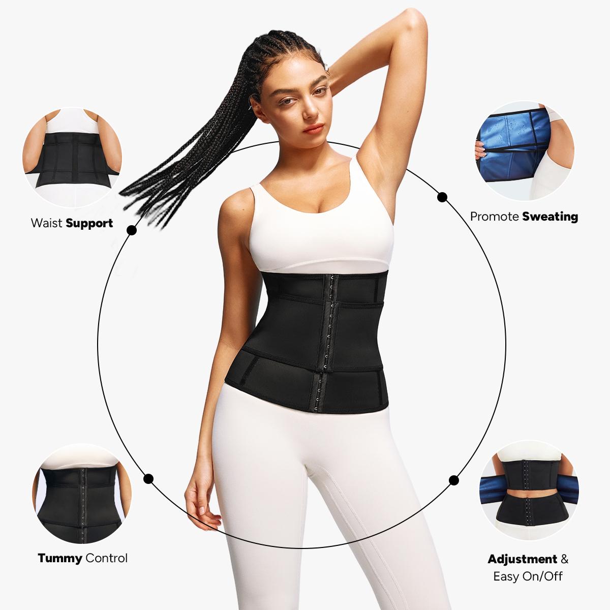 【LIVE】Nebility Women’s Sauna Suit Waist Trainer Sweat Band with Waist Support for Stomach Slimming Workout Belt Promotes Sweating