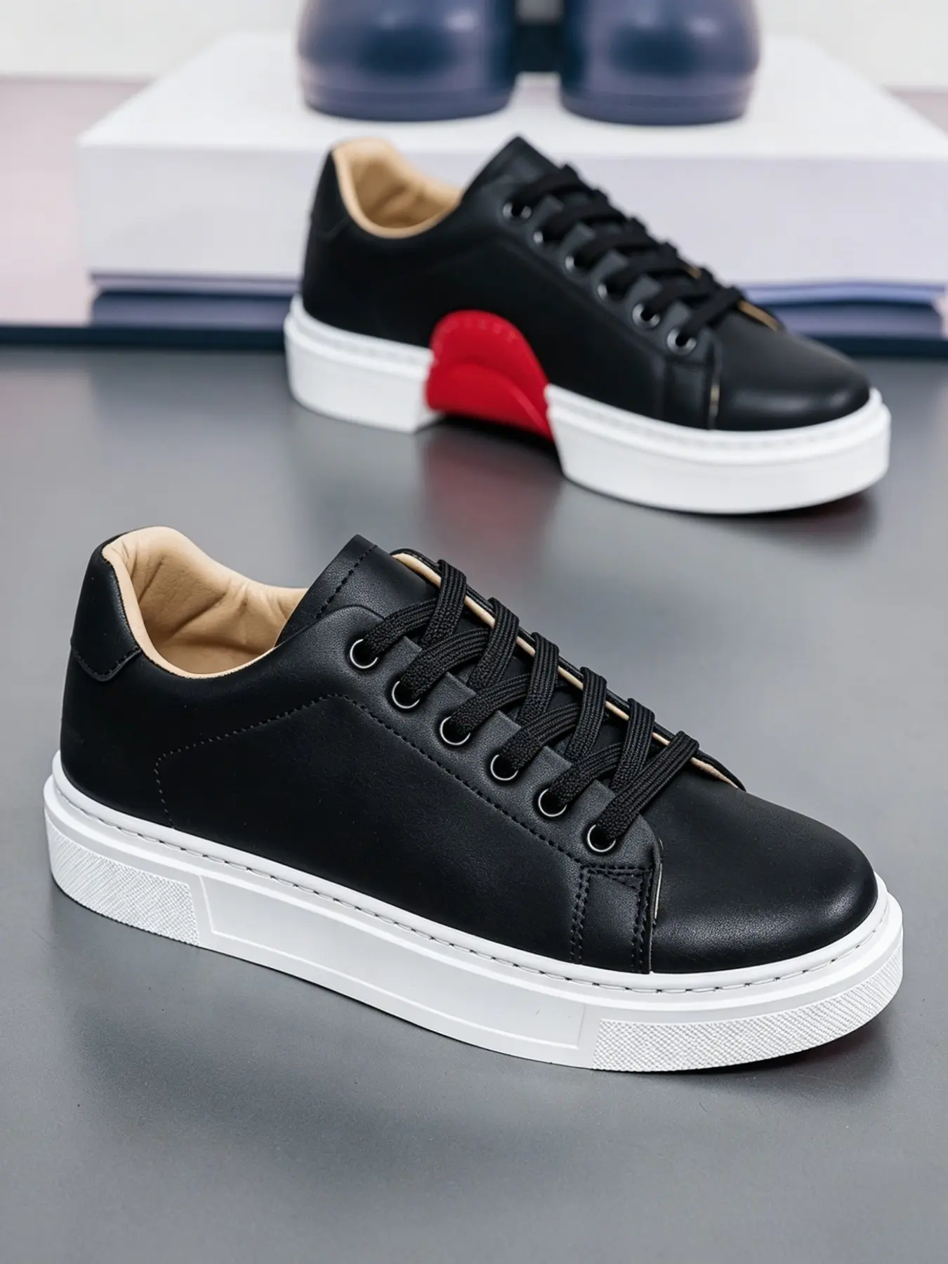 Men's four-season new soft-soled white sneakers, comfortable for long wear, versatile casual board shoes for daily commuting and office use, Chill Casual Trainers, Minimalist fashion trainers, Trainer, Sports Shoes, Walking Shoes