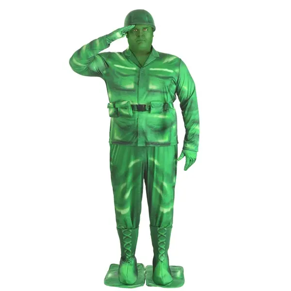 Plus Size Plastic Army Man Costume