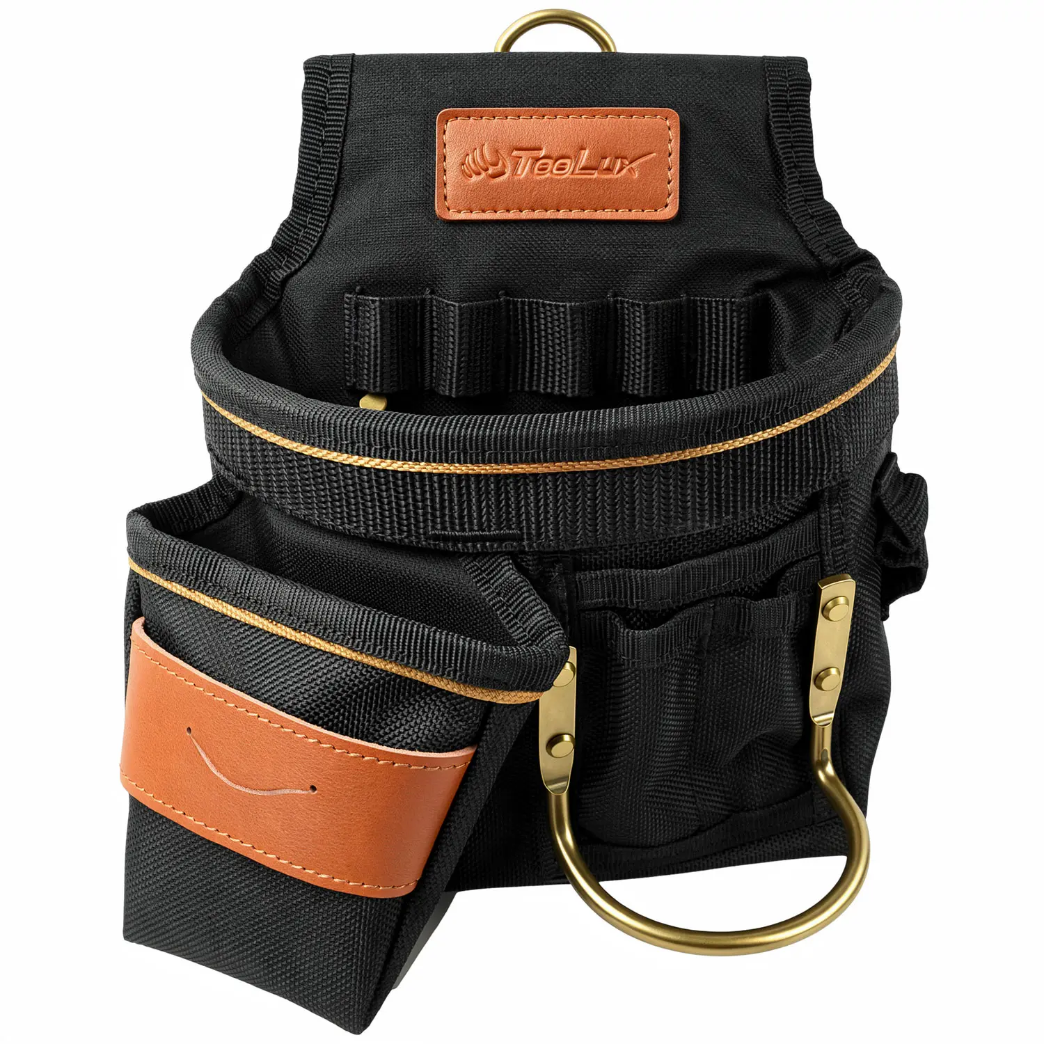 TooLux 1680D Polyester Fastener Tool Pouch – Compact Utility Tool Bag for Electricians & Construction Workers, Multi Pocket Organizer