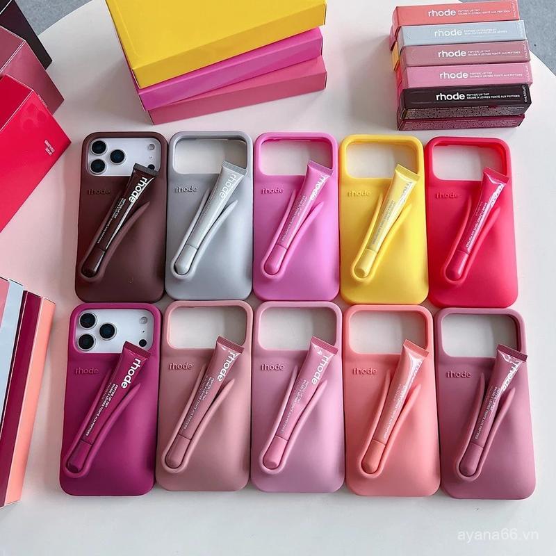RHODE Phone Case & Lip Balm Holder for iPhone 11 12 13 14 15 16 17 Pro Max