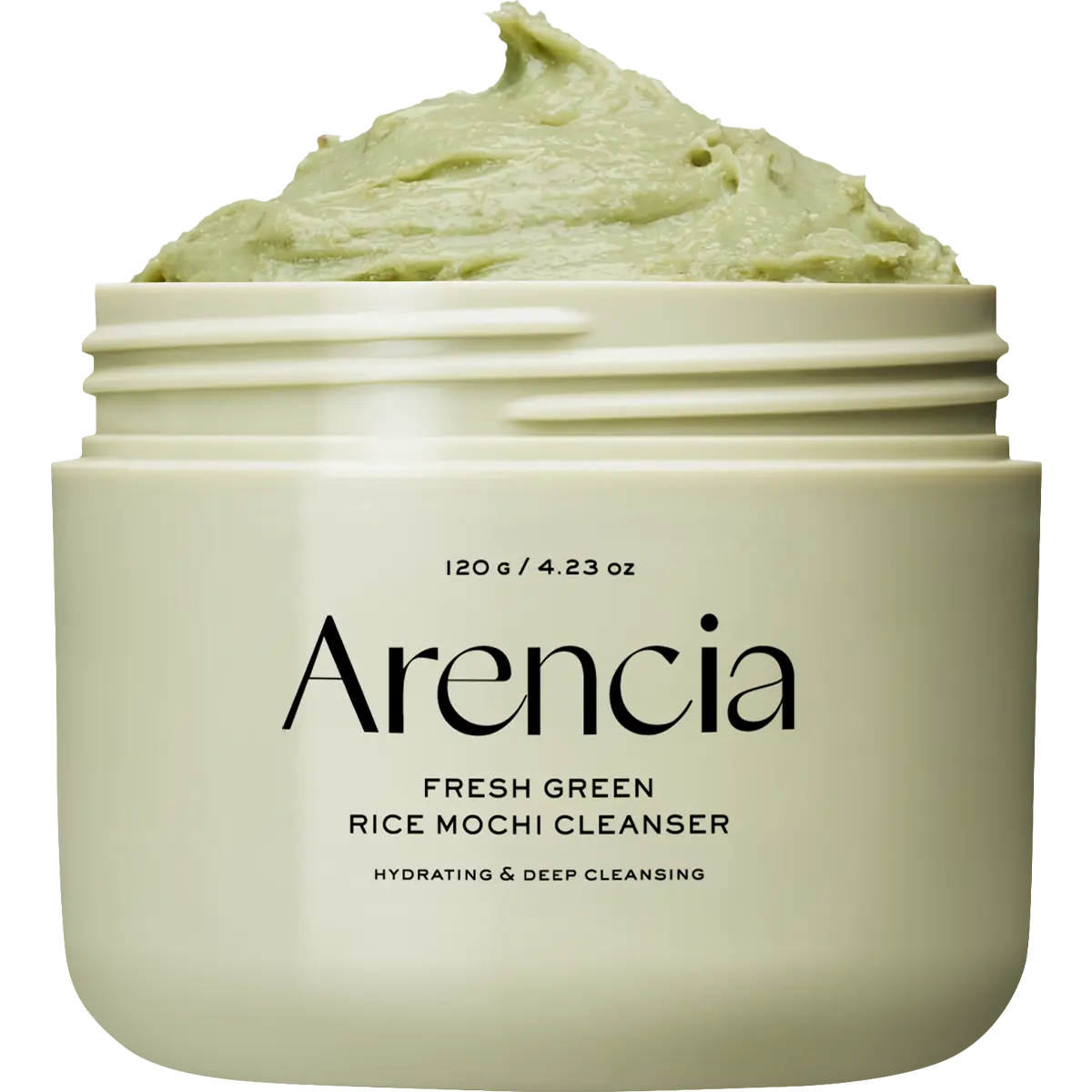 Fresh Green Rice Mochi Cleanser, 4.23oz - Gentle Foaming Facial Cleansing for Clogged Pores and Sensitive Skin