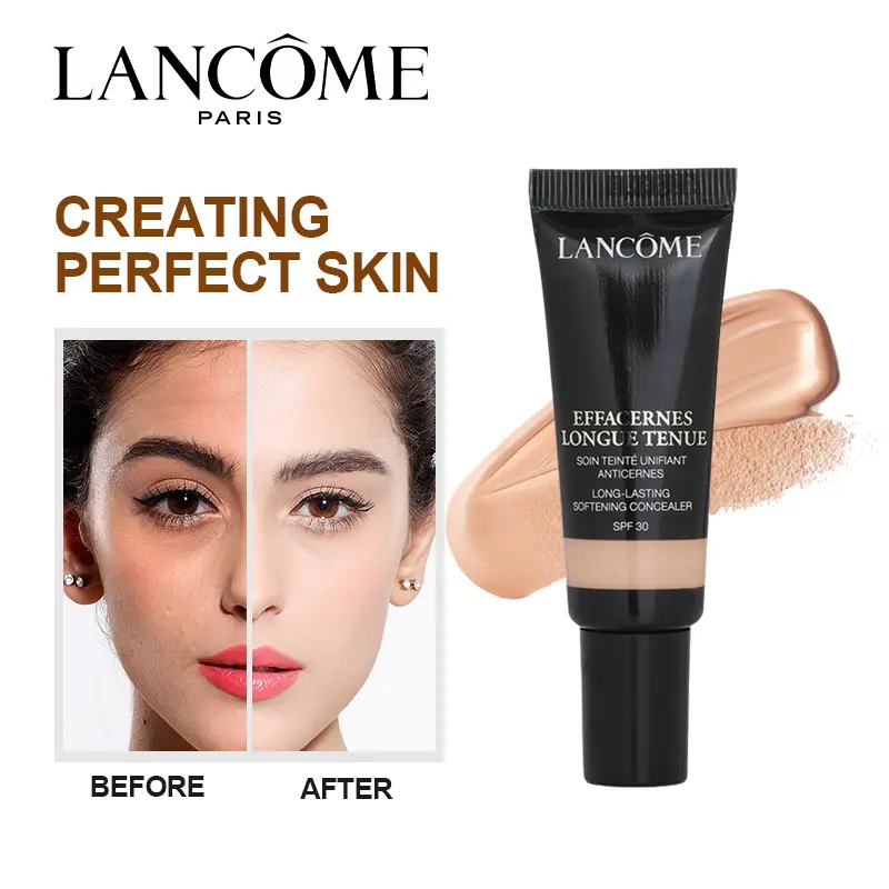 Lancome Effacernes Long-Lasting Softening Under Eye Concealer, SPF30 Cosmetic with Flawless Coverage, Makeup Product, Smooth