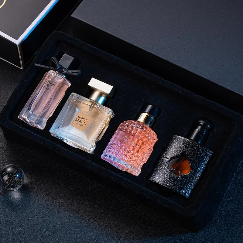 Flower Story Perfume 4-in-1 Gift Box Fresh and Long.lasting Light Fragrance Perfume Set,summer outifit