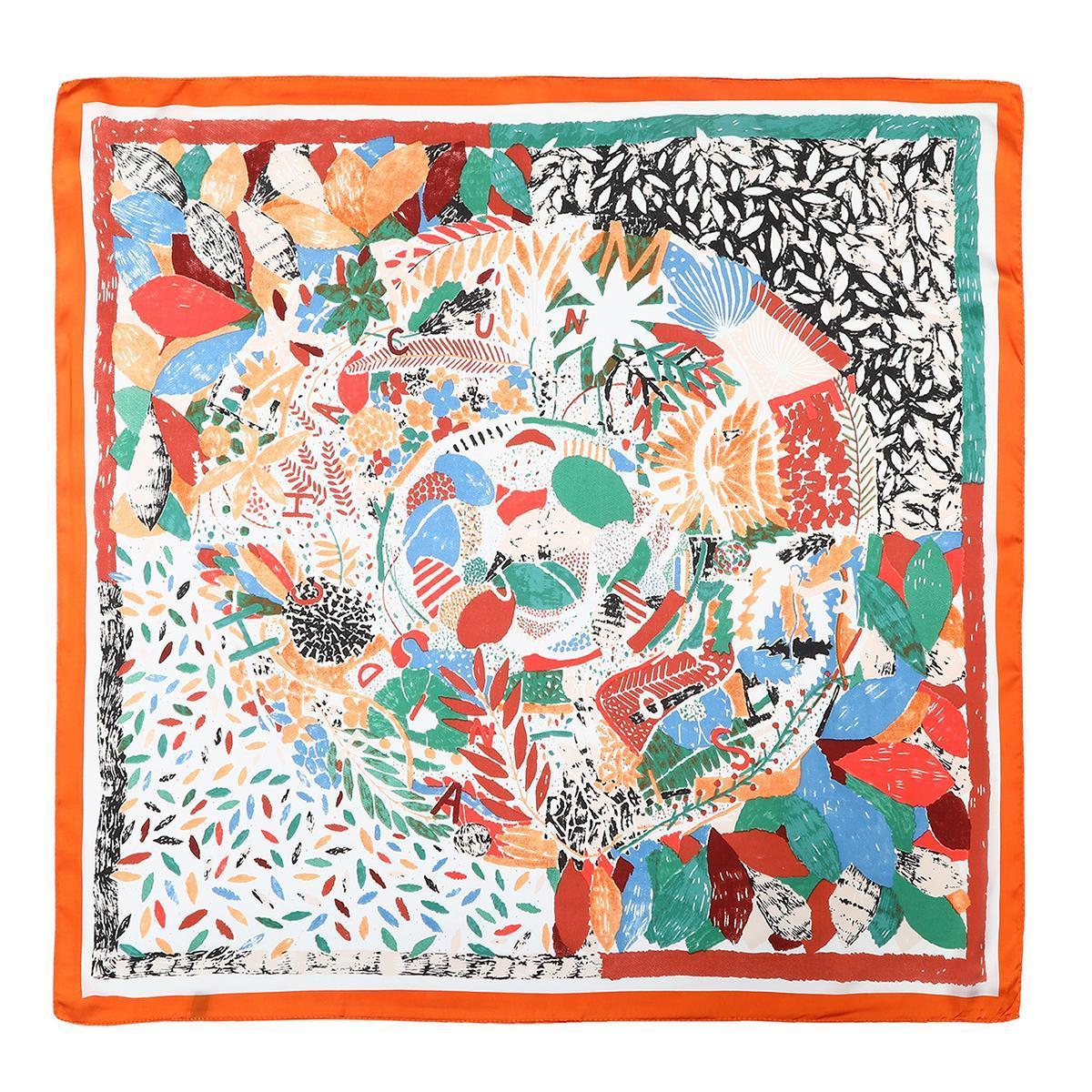 4-piece suit  27.5” Silk Like Square Head Scarf Neck Scarves for Women and Girl Hair Kerchief Bandanas Sleeping Head Wrap Headbands Head Wraps