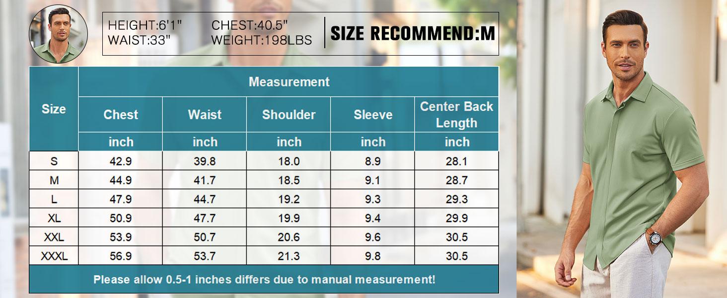 COOFANDY Fall Outfits  Thin Men's Shirt Wrinkle Free Dress Shirt Long Sleeve Button Menswear Stylish Casual