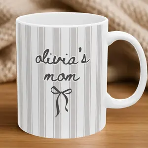 [Sale off up to 50%] New Mom Mug: Custom Black Stripe Coffee Cup – First Time Mom Gift, New Parent Gift, Mother's Gift, Future Mom Gift, New Baby Gift for Mom, 11oz & 15oz ceramic mug