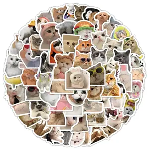 [Random 5 Stickers] Funny Pet Stickers, Cat & Dog Emojis